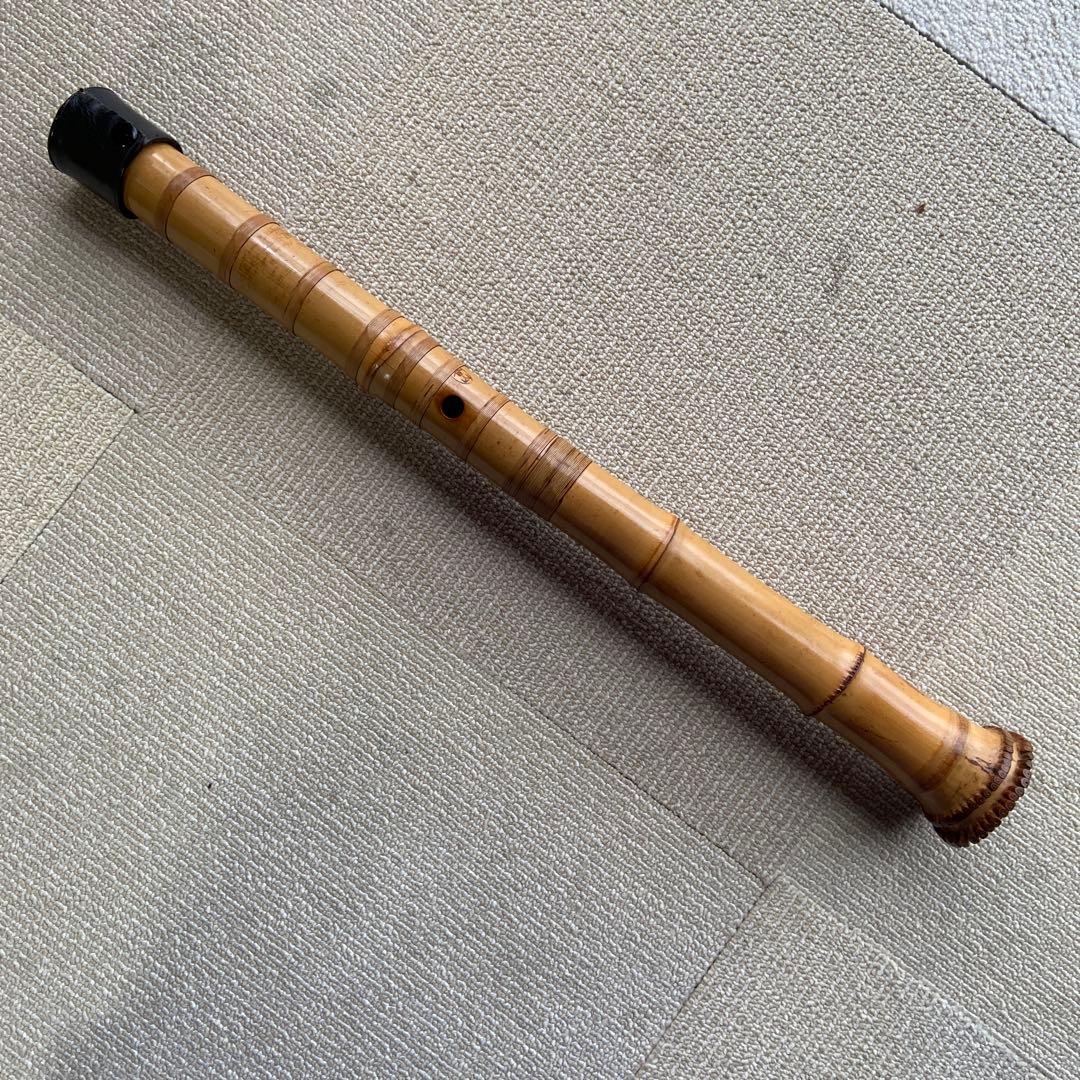 179尺八　一尺八寸管　銘　春山