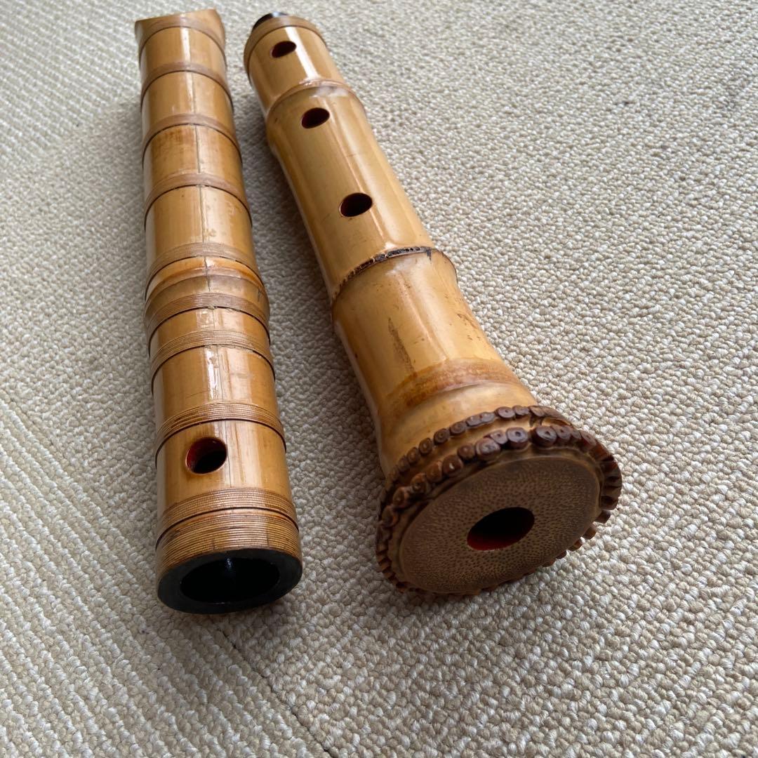 179尺八　一尺八寸管　銘　春山