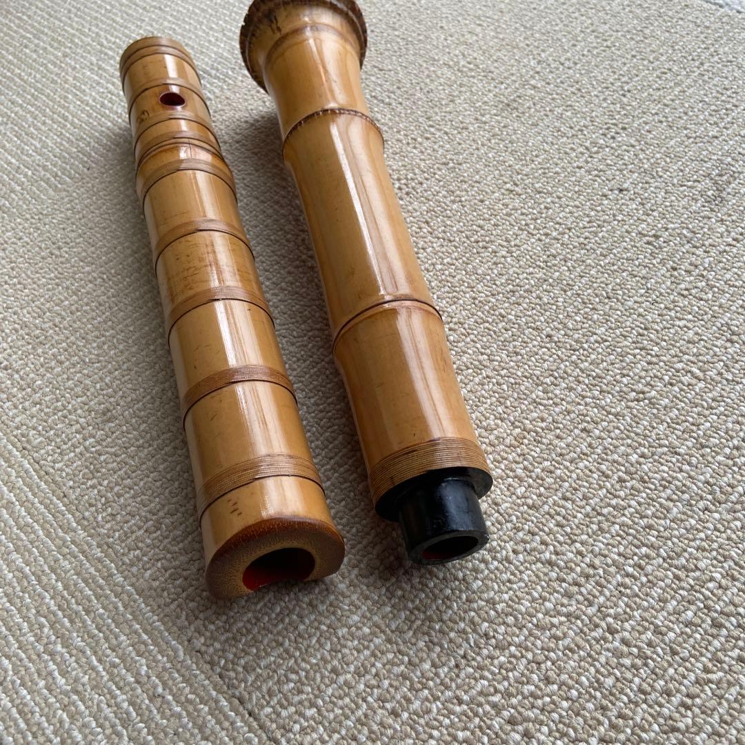 179尺八　一尺八寸管　銘　春山