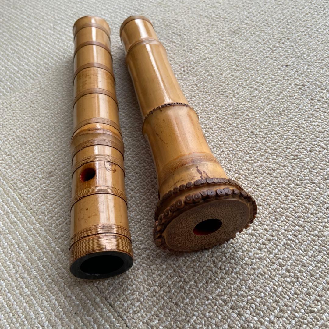 179尺八　一尺八寸管　銘　春山