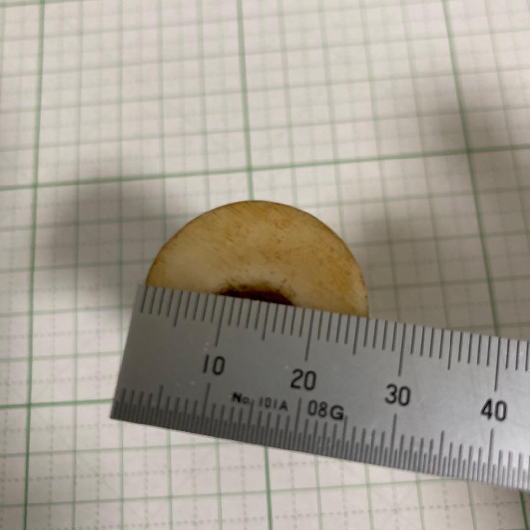 骨製　縁起彫刻　(雲)置物　根付　提げ物