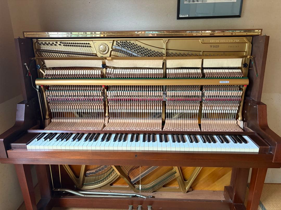 YAMAHA ピアノ W102Bウォルナット半艶 大幅に値下げ45→37万円