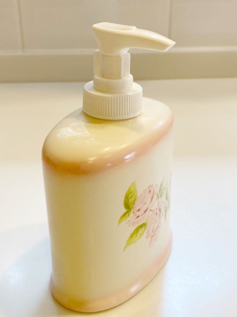 未使用品　イマン　ローションボトル　ダイアナローズ　陶器　アンティーク