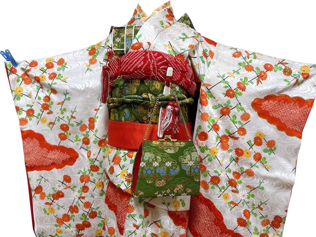 お買い得品♡七五三　7歳　女の子　セット　一式　白系　レトロ