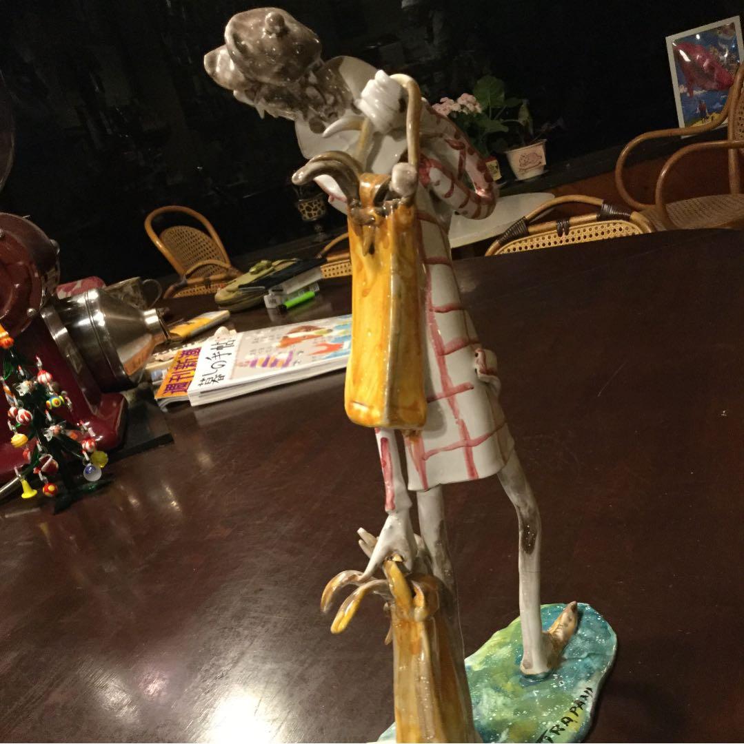 イタリア製  陶器  ゴルファー  バンボーラ  繊細！