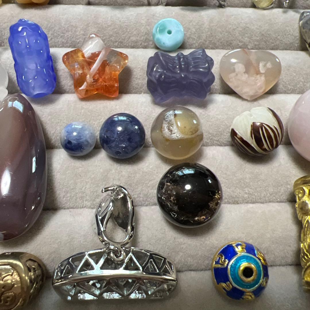 総額3万以上！天然石まとめ売り①パーツやブレスレット　ラリマー3点　カイヤナイト