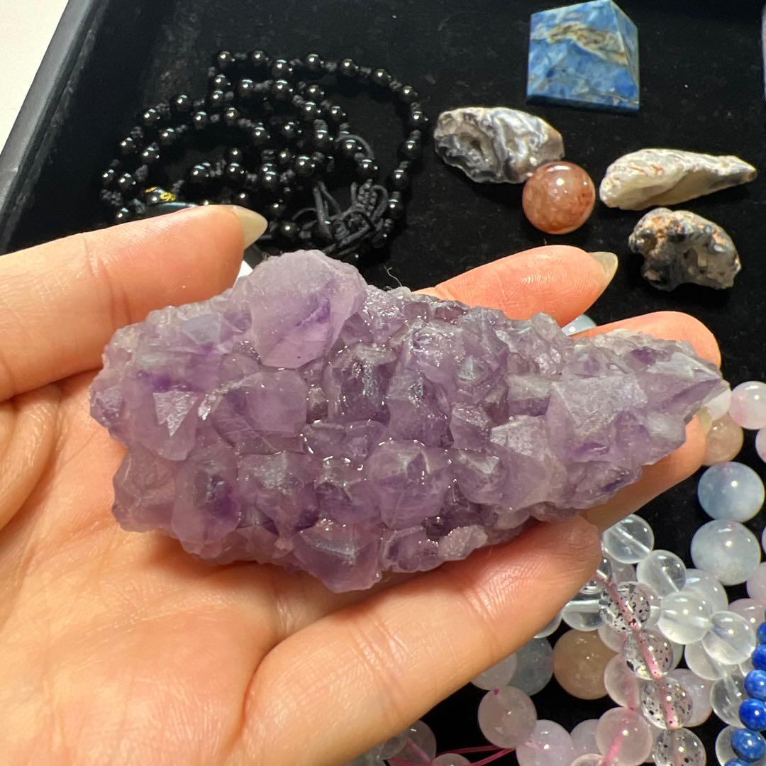 総額3万以上！天然石まとめ売り①パーツやブレスレット　ラリマー3点　カイヤナイト