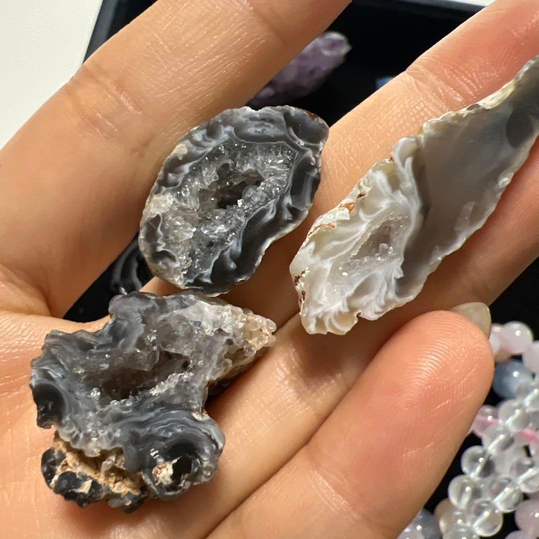 総額3万以上！天然石まとめ売り①パーツやブレスレット　ラリマー3点　カイヤナイト