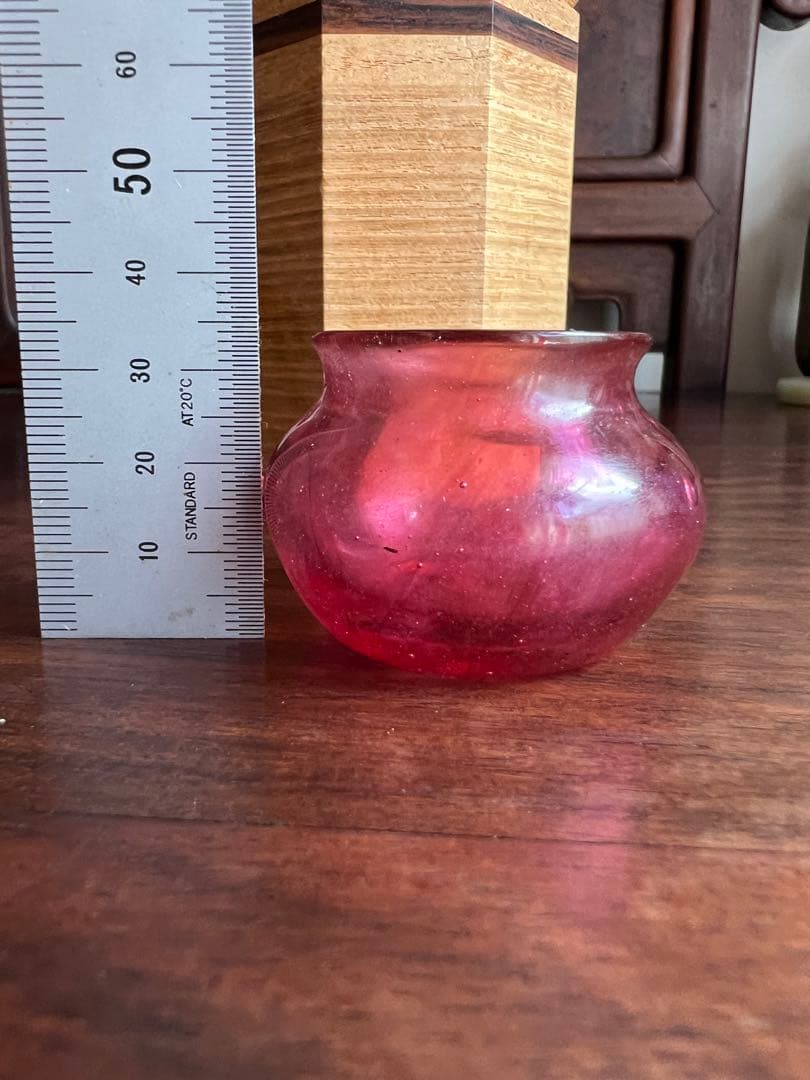 ガラス　中国美術 古書道具 水盂 水丞 唐物