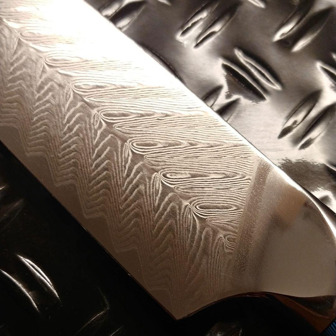 《新作》刺身　包丁　VG10　73層　ダマスカス　筋引き　両刃　柳　包丁