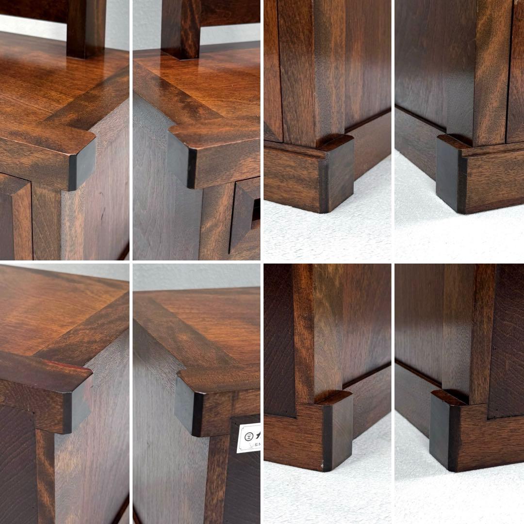 美品✴︎九州民芸 ミズメザクラ 樺材 ドレッサー 鏡台 民芸家具 引出し