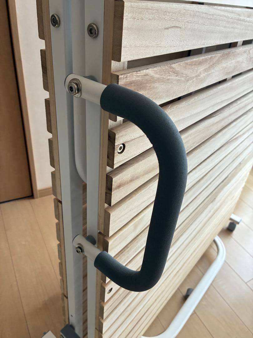 アイリスプラザ　折りたたみベッド すのこ　ハイタイプ