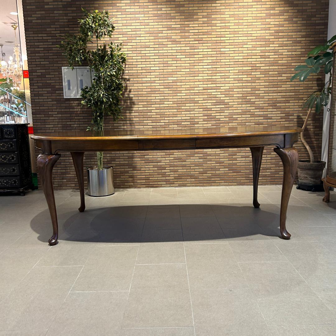 ♥美品　アメリカアンティークダイングテーブル　伸長式　クラシカル