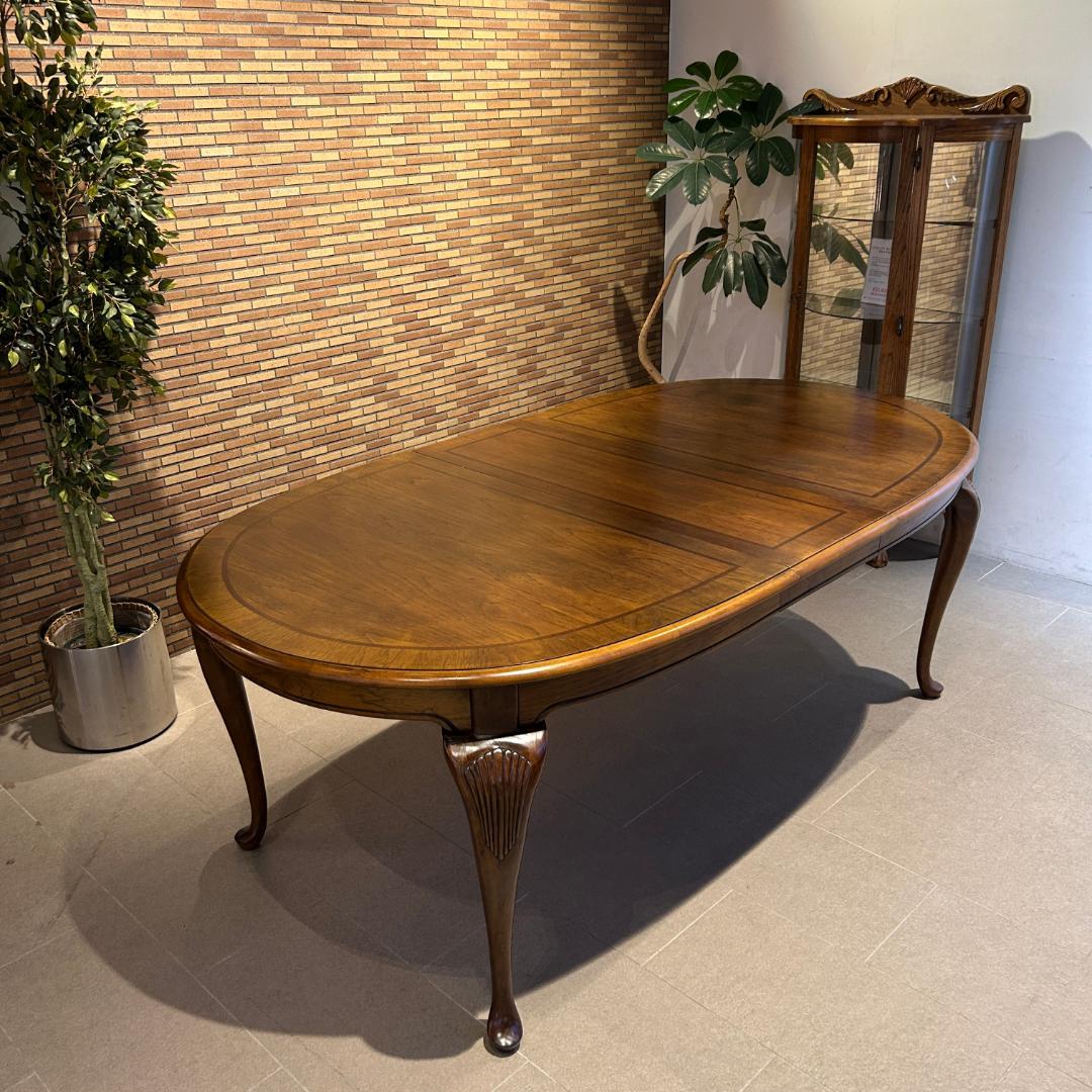 ♥美品　アメリカアンティークダイングテーブル　伸長式　クラシカル