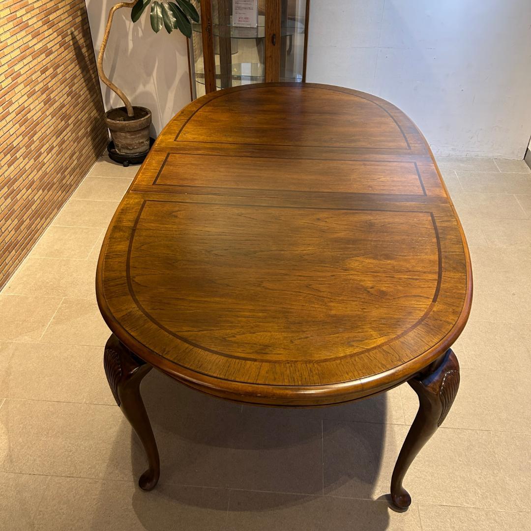 ♥美品　アメリカアンティークダイングテーブル　伸長式　クラシカル