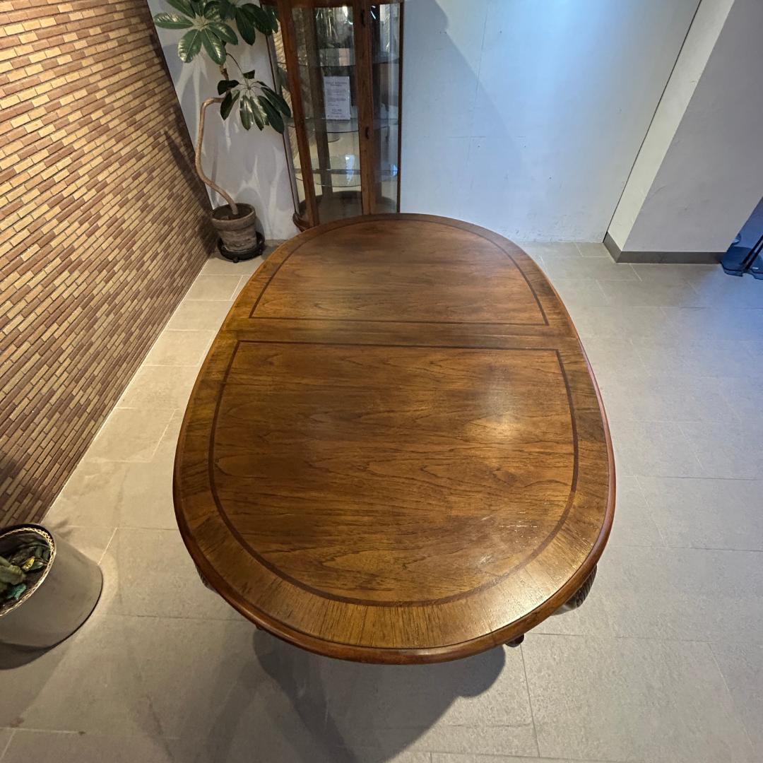 ♥美品　アメリカアンティークダイングテーブル　伸長式　クラシカル