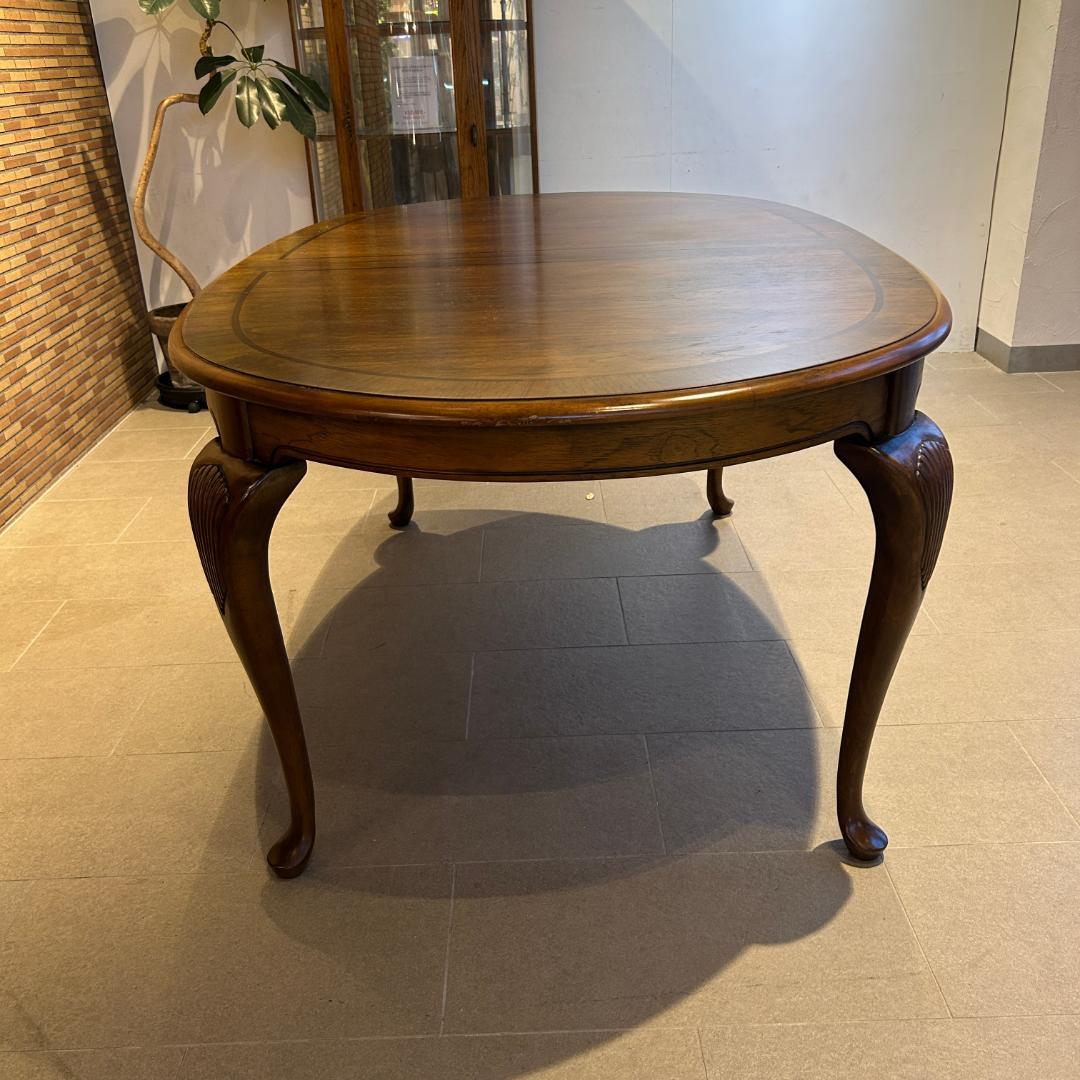 ♥美品　アメリカアンティークダイングテーブル　伸長式　クラシカル