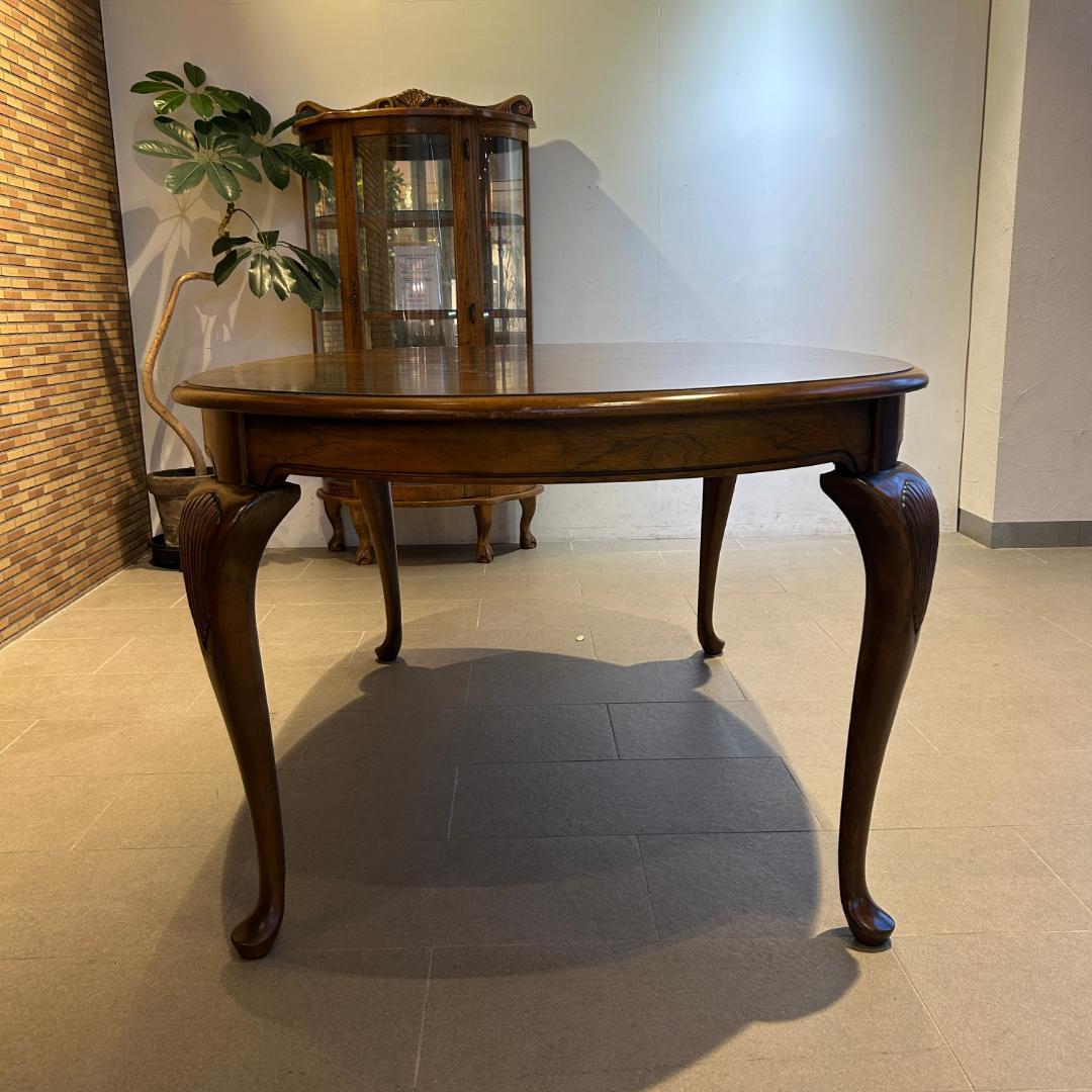 ♥美品　アメリカアンティークダイングテーブル　伸長式　クラシカル