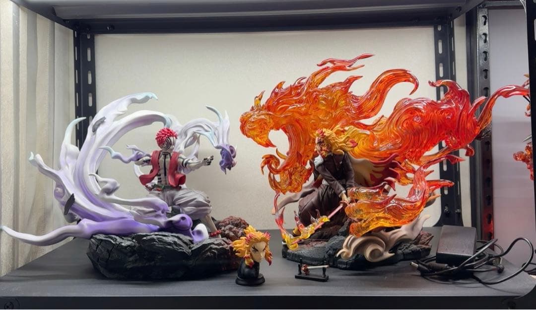 鬼滅の刃 煉獄杏寿郎 猗窩座 フィギュア ガレージキット