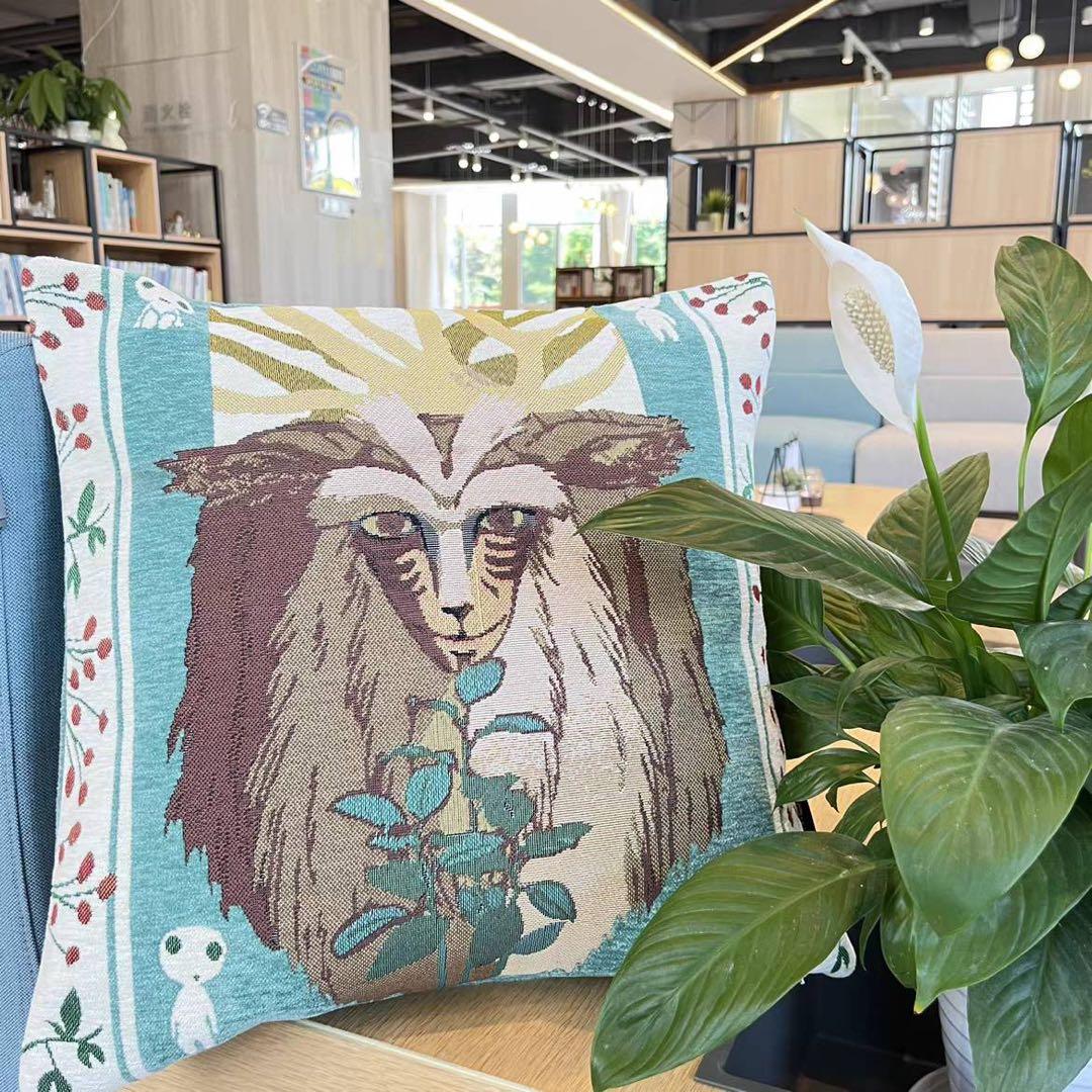 シシ神　デザイン クッションカバー 45×45cm