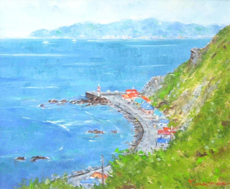 絵画 梅沢民雄 肉筆絵画 風景画 竜飛崎 F8 - メルカリ