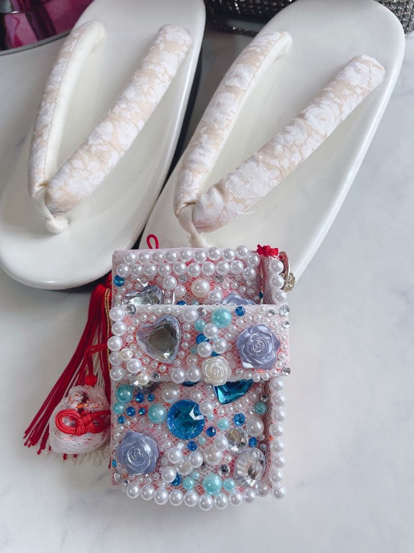 七五三5〜7歳様　松の葉御所車柄　四つ身