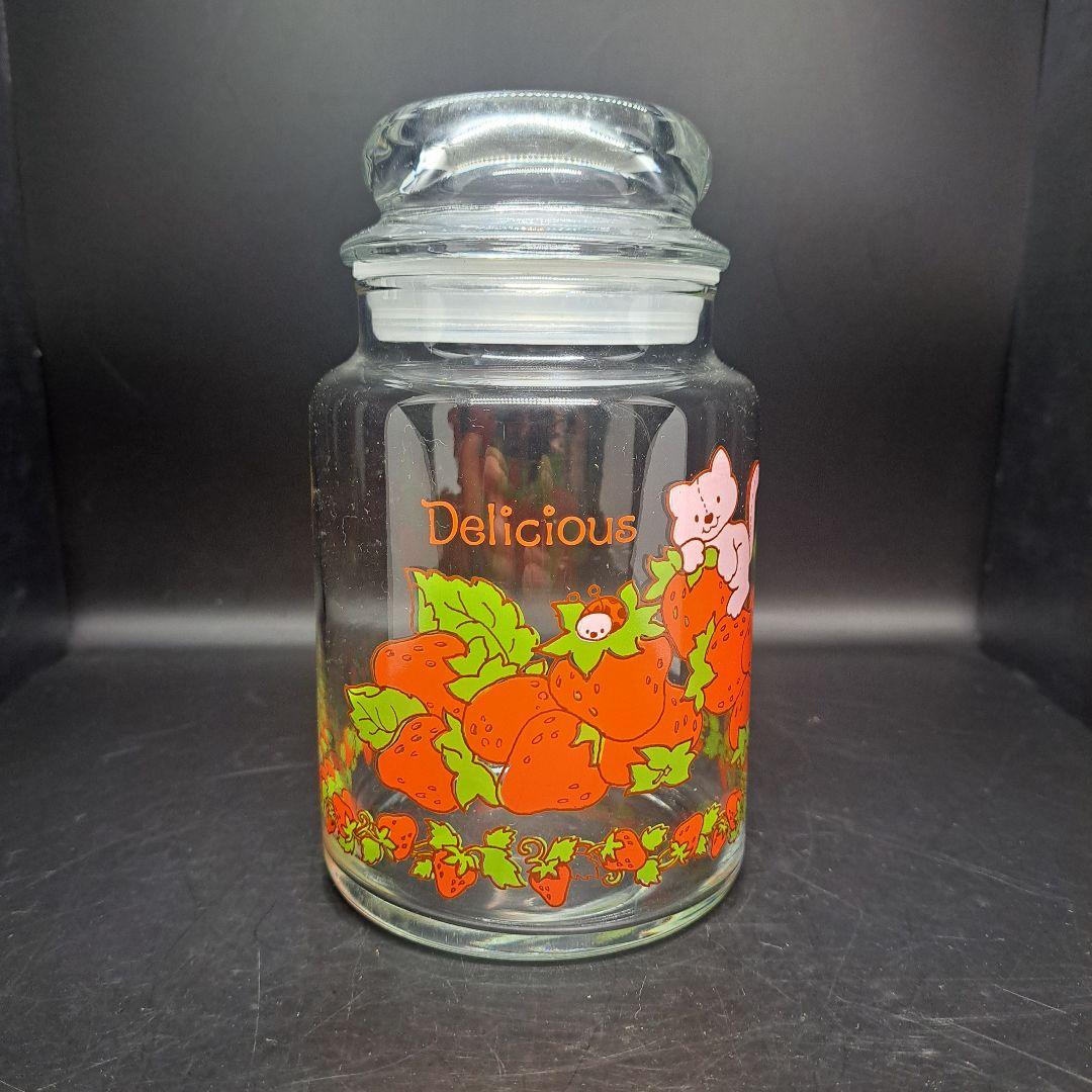 アンカーホッキング　ストロベリーショートケーキ　キャニスター　ヴィンテージ