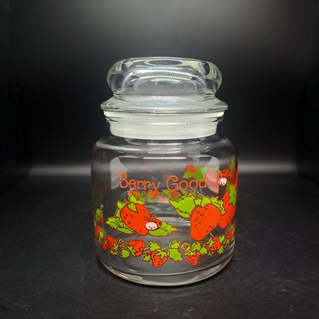 アンカーホッキング　ストロベリーショートケーキ　キャニスター　ヴィンテージ