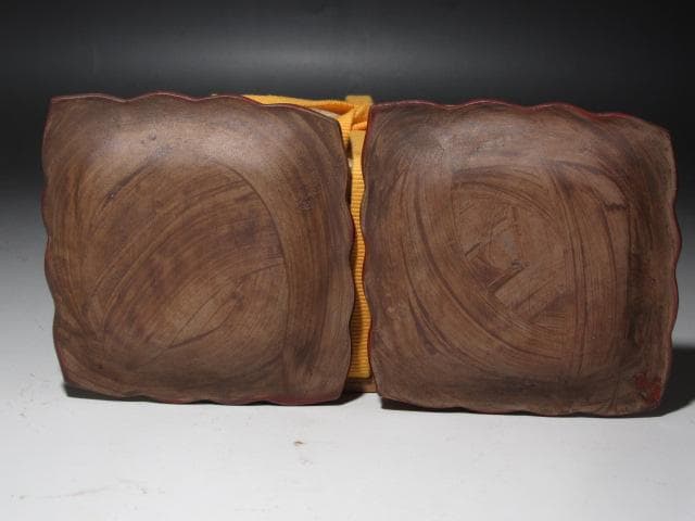 ★　古萬古　絵萬古　銘々皿　味わいある品です★x479