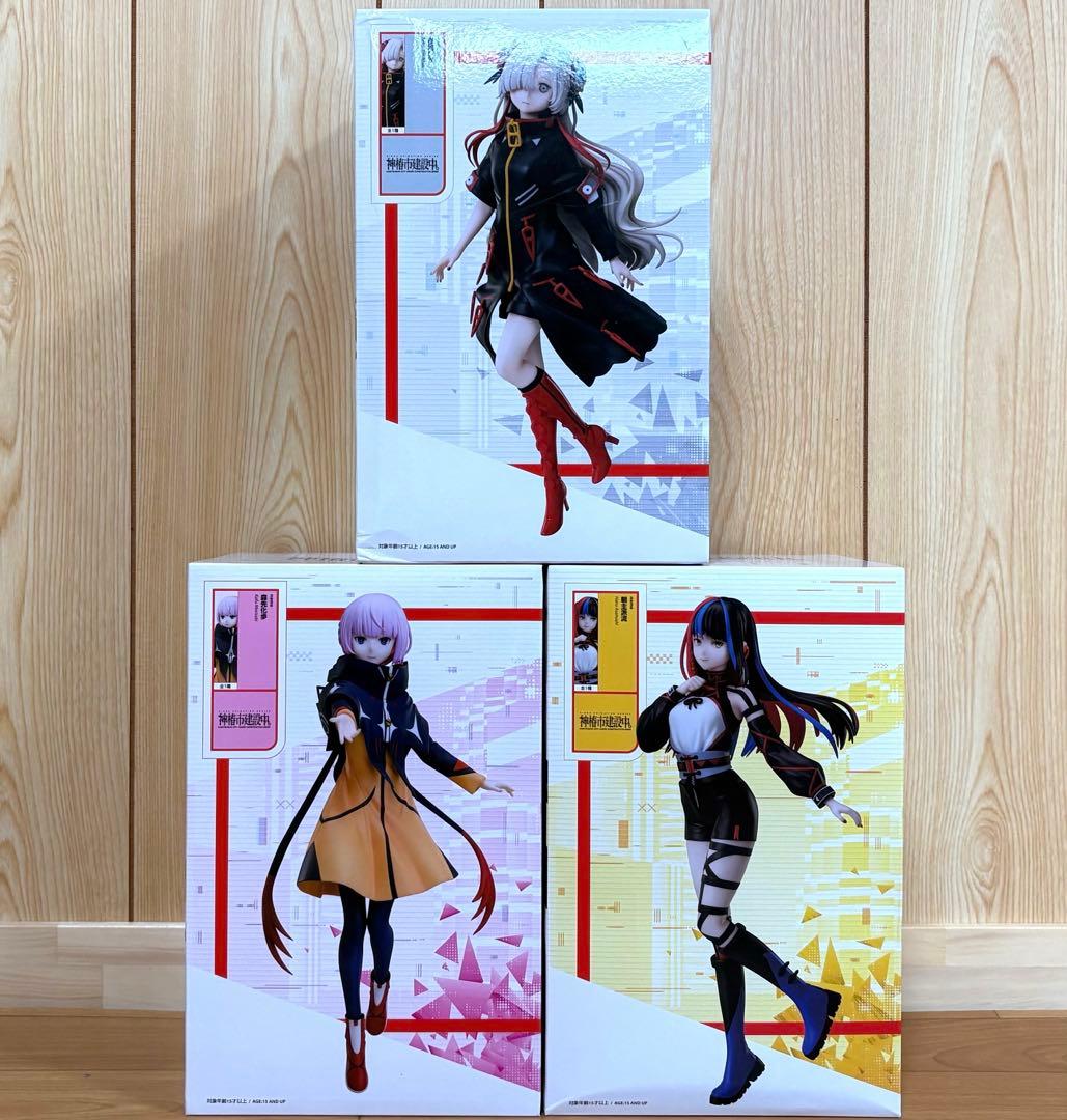 神椿市建設中。 1/7スケールフィギュア 3種セット - メルカリ
