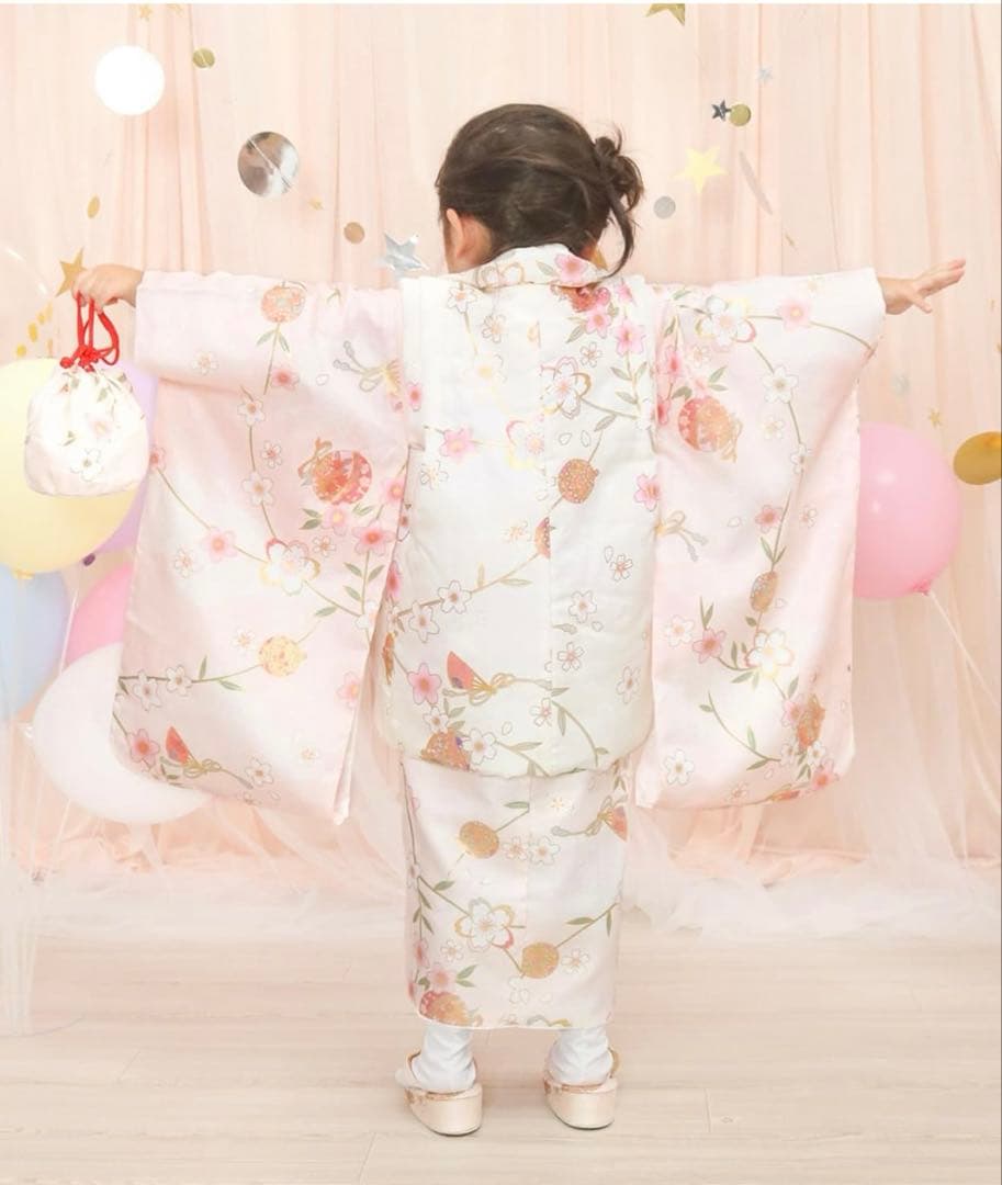 【新品未使用】七五三　3歳　女の子　着物フルセット