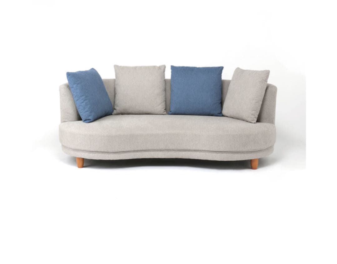 仙台 直接引き取り限定 曲線デザイン　ソファ オットマン付き