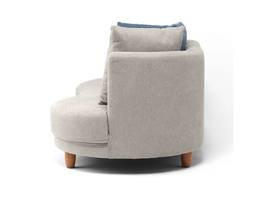 仙台 直接引き取り限定 曲線デザイン　ソファ オットマン付き