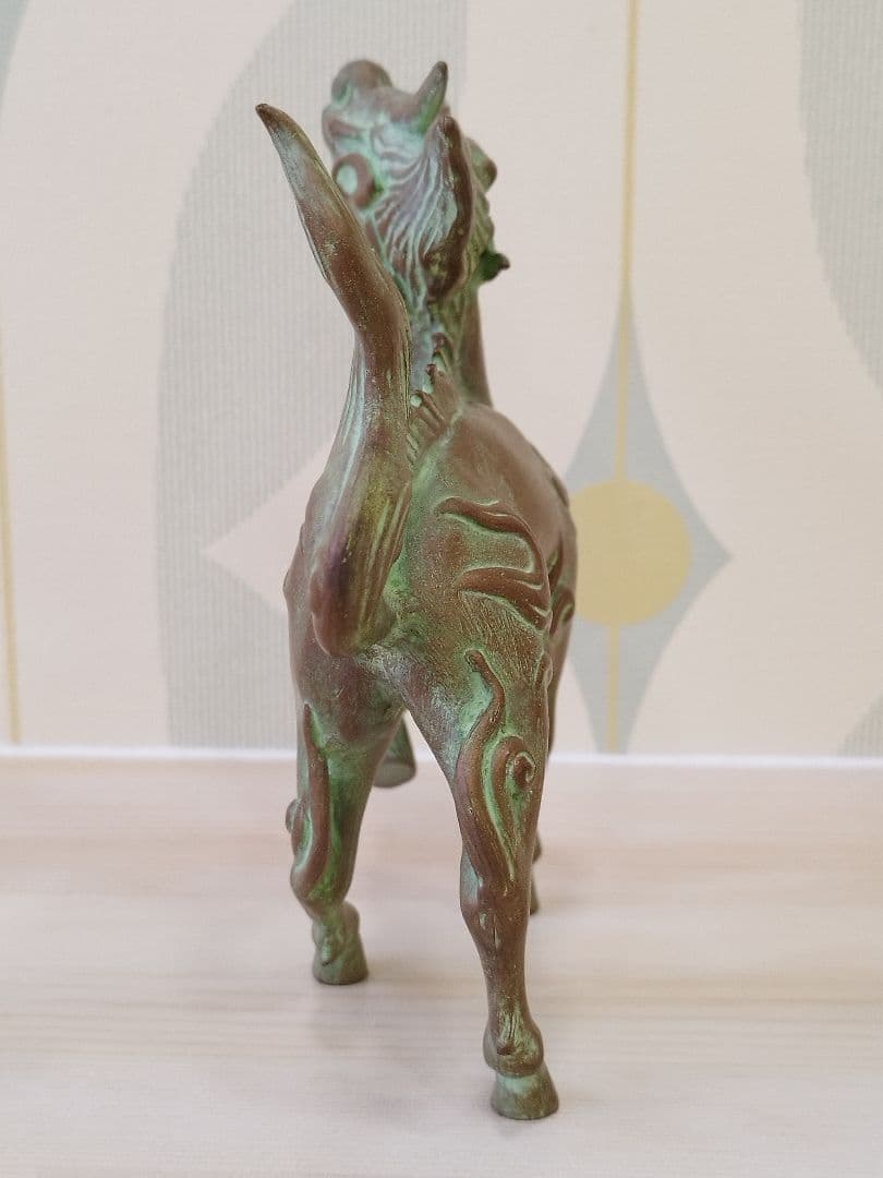 蝋型青銅　麒麟　北村眞一　置物