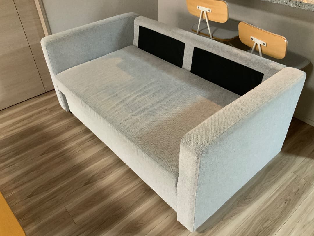 【直接受取】ニトリ 布張りカウチソファベッド ノアーク