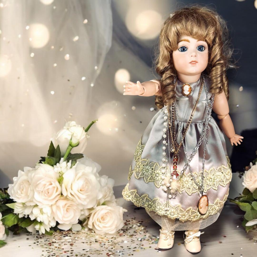 ペコちゃん様専用 ビスクドールブリュ ジュンリプロ 作家様 夏 ドレス