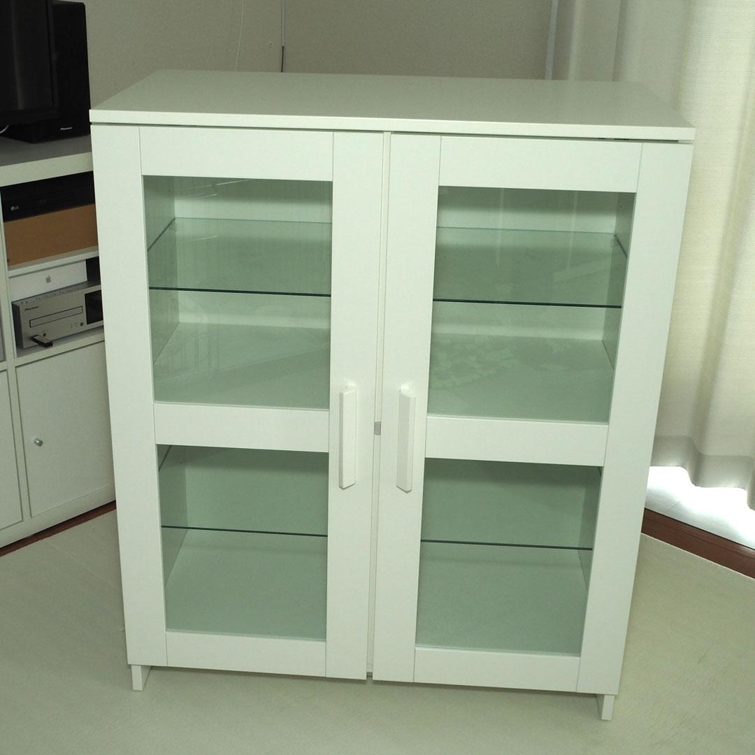 IKEA BRIMNES イケア ブリムネス ガラスケース 収納棚 陳列棚