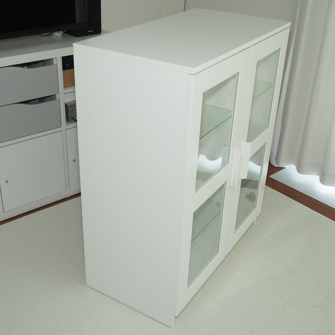 IKEA BRIMNES イケア ブリムネス ガラスケース 収納棚 陳列棚