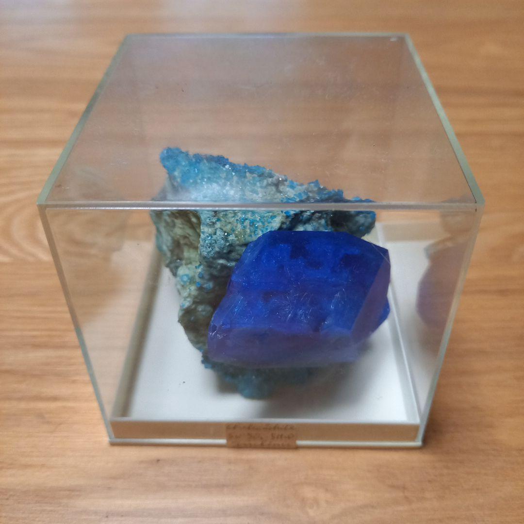 小林健二先生　鉱物標本オブジェ➕青色結晶育成材料　銀河通信社