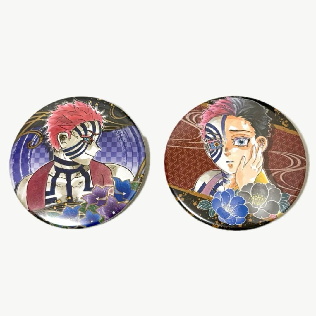 鬼滅の刃】猗窩座 原作缶バッジ2種 - メルカリ