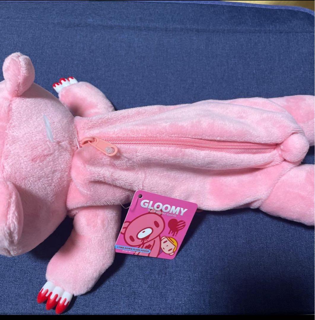 新品未使用】 グルーミー はらばいぬいぐるみポーチ ペンケース タグ