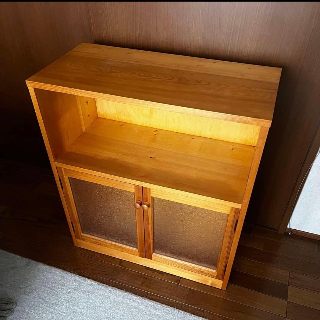 キャビネット 天然板 H77 W70 D34.5 - メルカリ