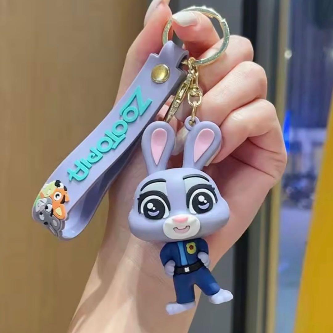 【ペアセット】ズートピア ニック＆ジュディ キーホルダー ストラップ