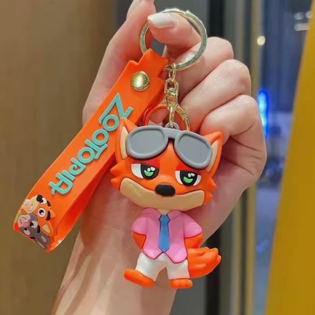 【ペアセット】ズートピア ニック＆ジュディ キーホルダー ストラップ