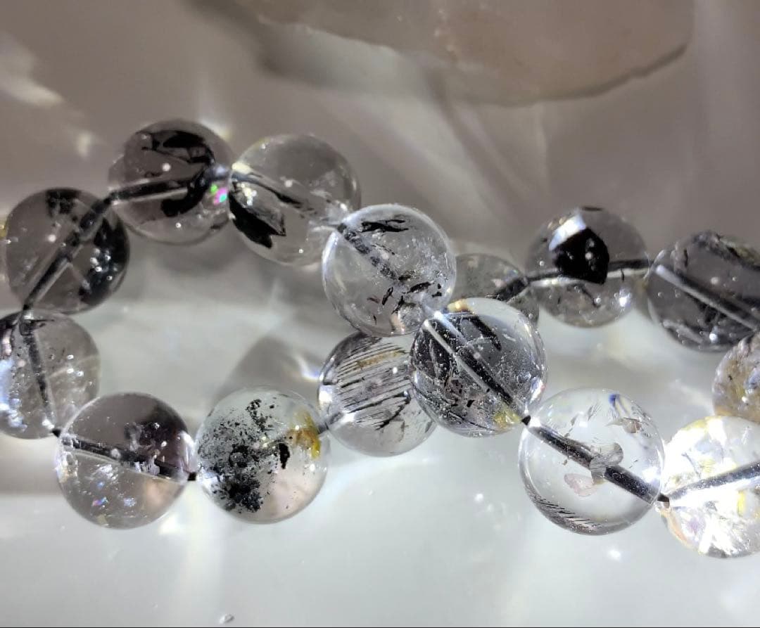 パワー強めクリア❣️★ハイクオリティ★ ヒマラヤ山脈エレスチャル水晶　ブレスレット