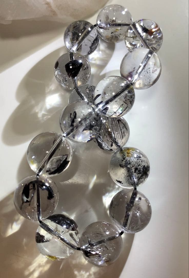 パワー強めクリア❣️★ハイクオリティ★ ヒマラヤ山脈エレスチャル水晶　ブレスレット