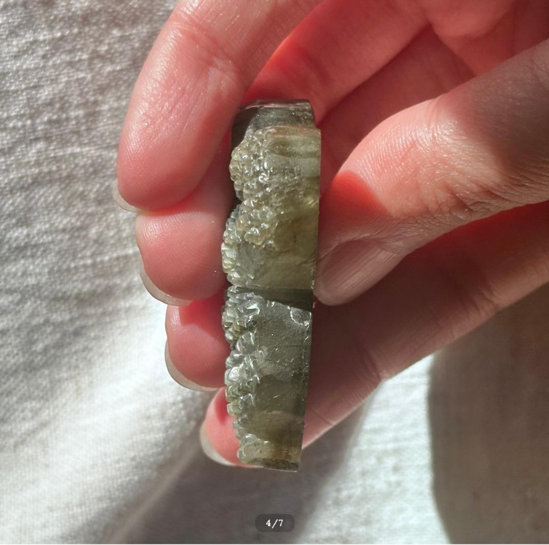 【ラブラドライト】 スネイク シェイプ　LABRADORITE SNAKE