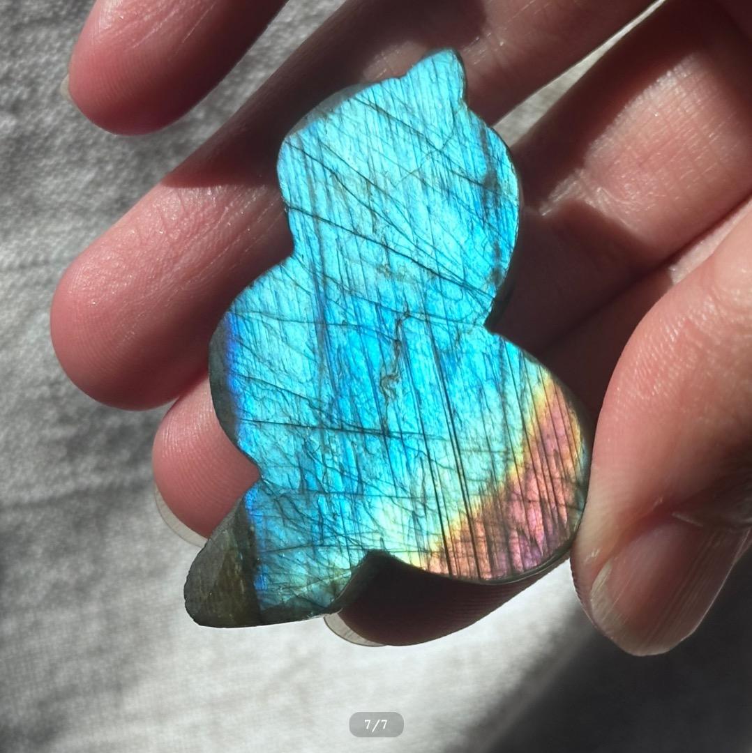 【ラブラドライト】 スネイク シェイプ　LABRADORITE SNAKE