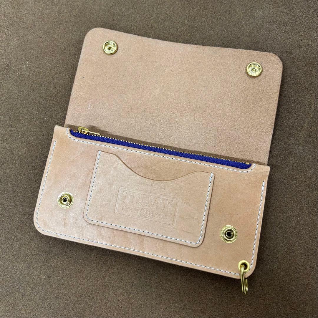 ホースハイド　トラッカーウォレット　ナチュラル　3層　alps