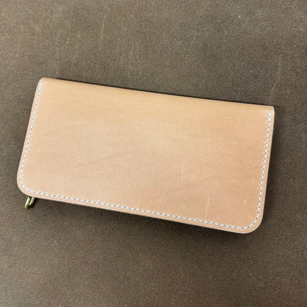 ホースハイド　トラッカーウォレット　ナチュラル　3層　alps